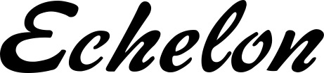 Vorschau des Bootsnamens "Echelon" als Schriftzug für "Bootsbeschriftung Klassisch 12"
