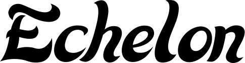 Vorschau des Bootsnamens "Echelon" als Schriftzug für "Bootsbeschriftung Klassisch 33"