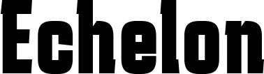 Vorschau des Bootsnamens "Echelon" als Schriftzug für "Bootsbeschriftung Fett 41"