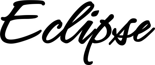 Vorschau des Bootsnamens "Eclipse" als Schriftzug für "Bootsbeschriftung Klassisch 71"