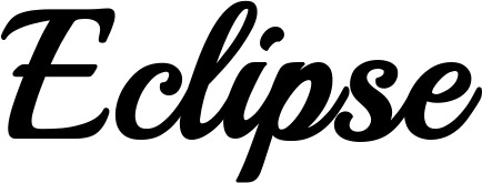 Vorschau des Bootsnamens "Eclipse" als Schriftzug für "Bootsbeschriftung Klassisch 86"