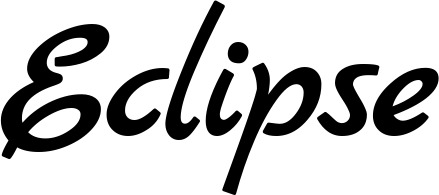 Vorschau des Bootsnamens "Eclipse" als Schriftzug für "Bootsbeschriftung Klassisch 77"
