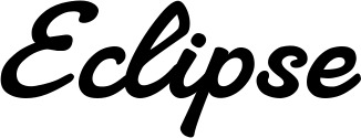 Vorschau des Bootsnamens "Eclipse" als Schriftzug für "Bootsbeschriftung Klassisch 65"