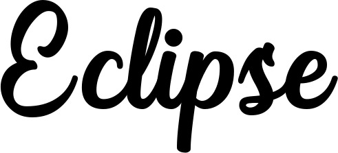 Vorschau des Bootsnamens "Eclipse" als Schriftzug für "Bootsbeschriftung Klassisch 43"
