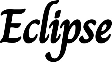 Vorschau des Bootsnamens "Eclipse" als Schriftzug für "Bootsbeschriftung Klassisch 51"