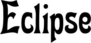 Vorschau des Bootsnamens "Eclipse" als Schriftzug für "Bootsbeschriftung Neu 44"