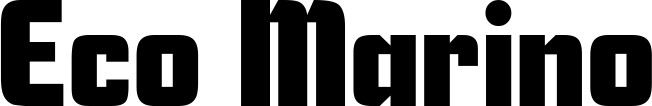 Vorschau des Bootsnamens "Eco Marino" als Schriftzug für "Bootsbeschriftung Neu 11"