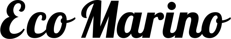 Vorschau des Bootsnamens "Eco Marino" als Schriftzug für "Bootsbeschriftung Neu 60"