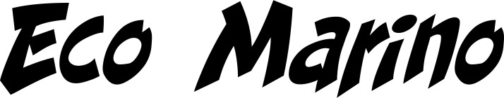Vorschau des Bootsnamens "Eco Marino" als Schriftzug für "Bootsbeschriftung Klassisch 31"