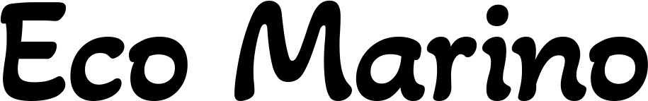 Vorschau des Bootsnamens "Eco Marino" als Schriftzug für "Bootsbeschriftung Klassisch 103"