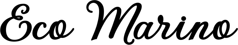 Vorschau des Bootsnamens "Eco Marino" als Schriftzug für "Bootsbeschriftung Klassisch 69"