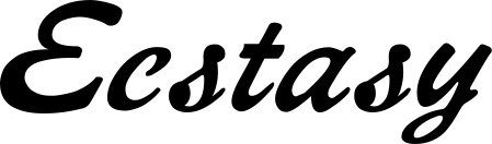 Vorschau des Bootsnamens "Ecstasy" als Schriftzug für "Style Klassisch 12"