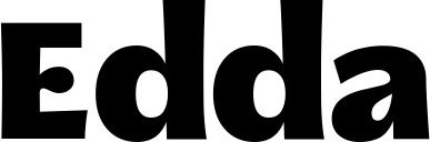 Vorschau des Bootsnamens "Edda" als Schriftzug für "Bootsbeschriftung Fett 05"
