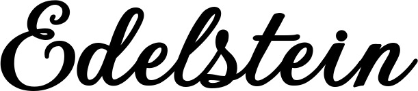 Vorschau des Bootsnamens "Edelstein" als Schriftzug für "Bootsbeschriftung Klassisch 69"