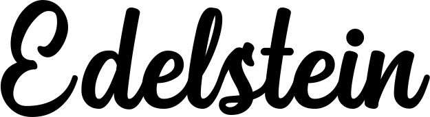 Vorschau des Bootsnamens "Edelstein" als Schriftzug für "Bootsbeschriftung Klassisch 43"