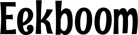 Vorschau des Bootsnamens "Eekboom" als Schriftzug für "Bootsbeschriftung Neu 68"
