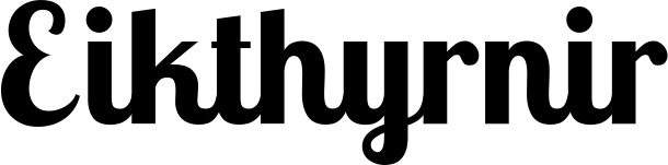 Vorschau des Bootsnamens "Eikthyrnir" als Schriftzug für "Bootsbeschriftung Neu 51"