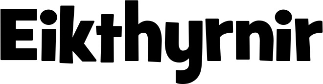 Vorschau des Bootsnamens "Eikthyrnir" als Schriftzug für "Bootsbeschriftung Klassisch 22"