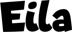 Vorschau des Bootsnamens "Eila" als Schriftzug für "Bootsbeschriftung Neu 48"