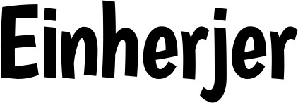 Vorschau des Bootsnamens "Einherjer" als Schriftzug für "Bootsbeschriftung Neu 36"