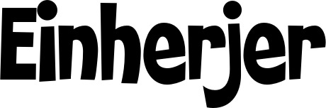 Vorschau des Bootsnamens "Einherjer" als Schriftzug für "Bootsbeschriftung Klassisch 28"
