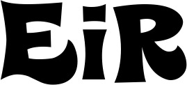 Vorschau des Bootsnamens "Eir" als Schriftzug für "Bootsbeschriftung Klassisch 25"