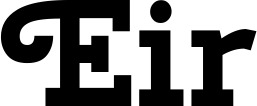 Vorschau des Bootsnamens "Eir" als Schriftzug für "Bootsbeschriftung Neu 40"