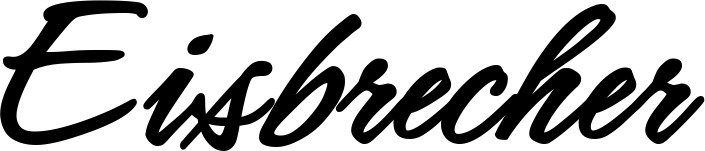 Vorschau des Bootsnamens "Eisbrecher" als Schriftzug für "Bootsbeschriftung Klassisch 71"