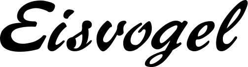 Vorschau des Bootsnamens "Eisvogel" als Schriftzug für "Bootsbeschriftung Klassisch 12"