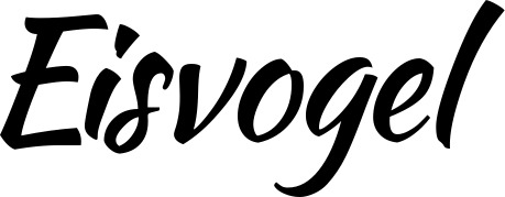 Vorschau des Bootsnamens "Eisvogel" als Schriftzug für "Bootsbeschriftung Klassisch 73"