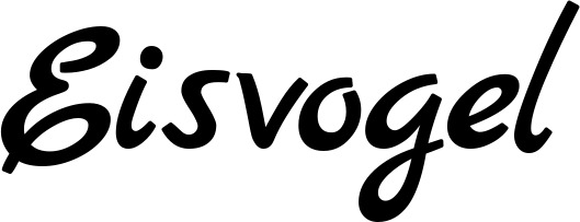 Vorschau des Bootsnamens "Eisvogel" als Schriftzug für "Bootsbeschriftung Klassisch 77"