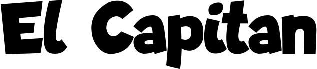Vorschau des Bootsnamens "El Capitan" als Schriftzug für "Bootsbeschriftung Neu 48"