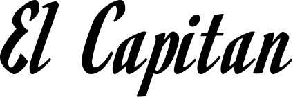 Bootsname 'El Capitan' angezeigt als 'Bootsbeschriftung Klassisch 93'