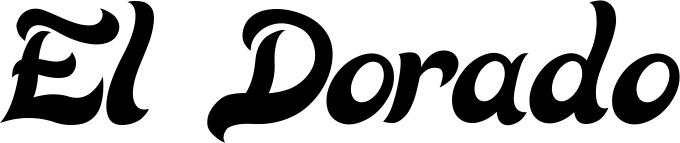Vorschau des Bootsnamens "El Dorado" als Schriftzug für "Bootsbeschriftung Klassisch 33"