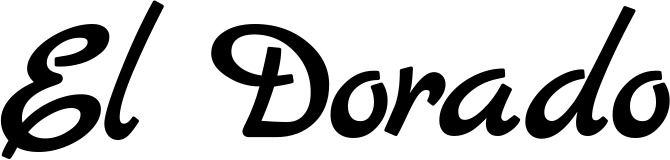 Vorschau des Bootsnamens "El Dorado" als Schriftzug für "Bootsbeschriftung Klassisch 45"