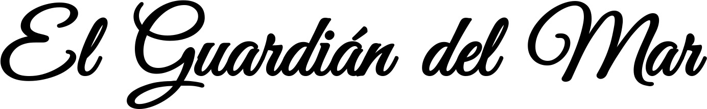 Vorschau des Bootsnamens "El Guardián del Mar" als Schriftzug für "Bootsbeschriftung Klassisch 68"