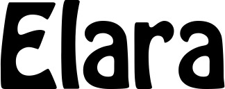 Vorschau des Bootsnamens "Elara" als Schriftzug für "Style Fett 01"