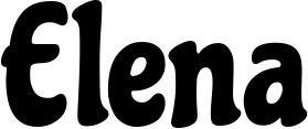 Vorschau des Bootsnamens "Elena" als Schriftzug für "Bootsbeschriftung Neu 41"