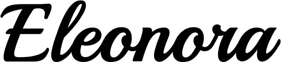 Vorschau des Bootsnamens "Eleonora" als Schriftzug für "Bootsbeschriftung Klassisch 86"