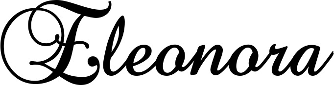 Vorschau des Bootsnamens "Eleonora" als Schriftzug für "Bootsbeschriftung Klassisch 02-A"