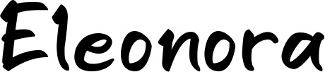 Vorschau des Bootsnamens "Eleonora" als Schriftzug für "Bootsbeschriftung Klassisch 95"
