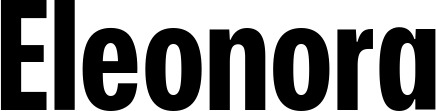Vorschau des Bootsnamens "Eleonora" als Schriftzug für "Bootsbeschriftung Fett 25"