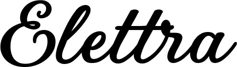 Vorschau des Bootsnamens "Elettra" als Schriftzug für "Bootsbeschriftung Klassisch 69"