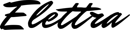 Vorschau des Bootsnamens "Elettra" als Schriftzug für "Bootsbeschriftung Klassisch 82"