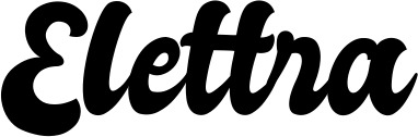 Vorschau des Bootsnamens "Elettra" als Schriftzug für "Bootsbeschriftung Klassisch 41"