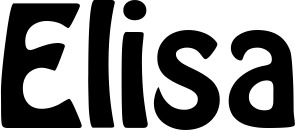 Vorschau des Bootsnamens "Elisa" als Schriftzug für "Bootsbeschriftung Fett 01"