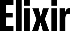 Vorschau des Bootsnamens "Elixir" als Schriftzug für "Bootsbeschriftung Fett 25"