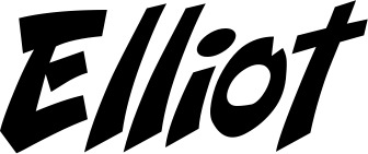 Vorschau des Bootsnamens "Elliot" als Schriftzug für "Bootsbeschriftung Klassisch 31"