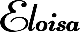 Vorschau des Bootsnamens "Eloisa" als Schriftzug für "Bootsbeschriftung Klassisch 76-A"