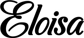 Vorschau des Bootsnamens "Eloisa" als Schriftzug für "Bootsbeschriftung Klassisch 50"